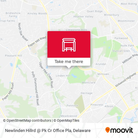 Newlinden Hillrd @ Pk Cr Office Pla map