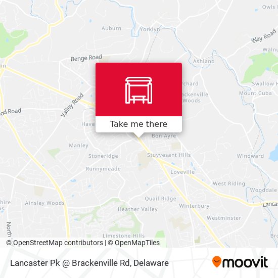 Mapa de Lancaster Pk @ Brackenville Rd