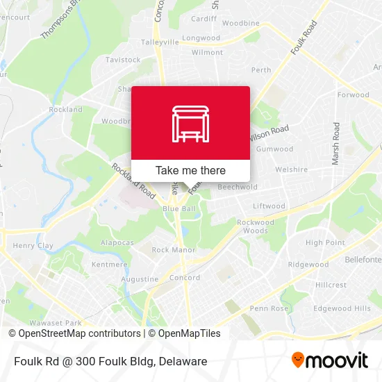 Foulk Rd @ 300 Foulk Bldg map