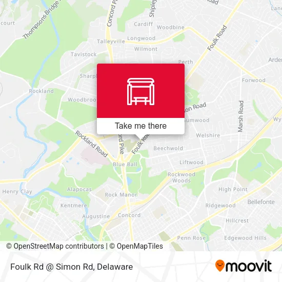 Mapa de Foulk Rd @ Simon Rd