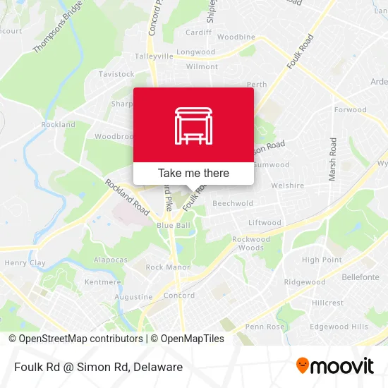 Mapa de Foulk Rd @ Simon Rd