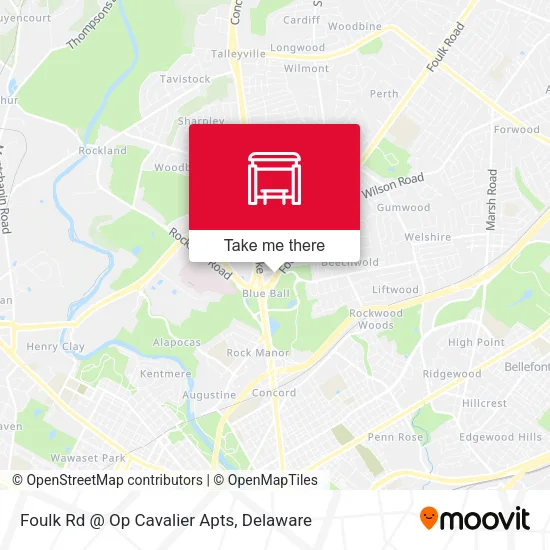 Foulk Rd @ Op Cavalier Apts map