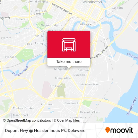 Dupont Hwy @ Hessler Indus Pk map