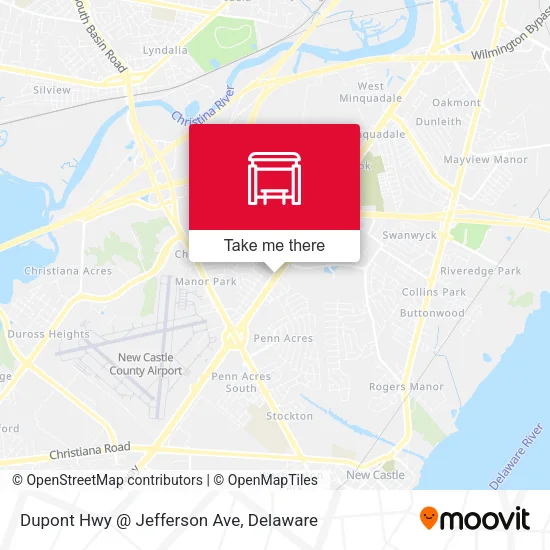 Dupont Hwy @ Jefferson Ave map