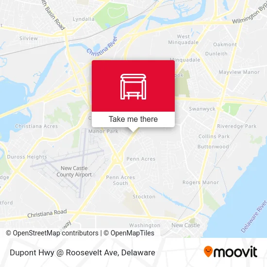Mapa de Dupont Hwy @ Roosevelt Ave