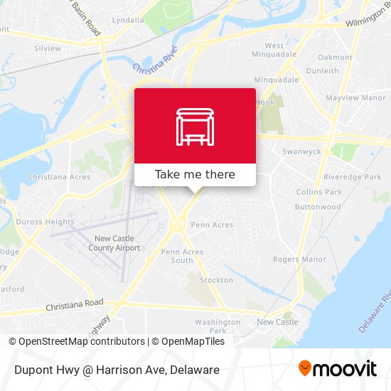 Dupont Hwy @ Harrison Ave map