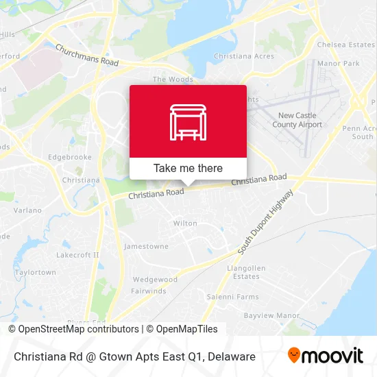 Christiana Rd @ Gtown Apts East Q1 map