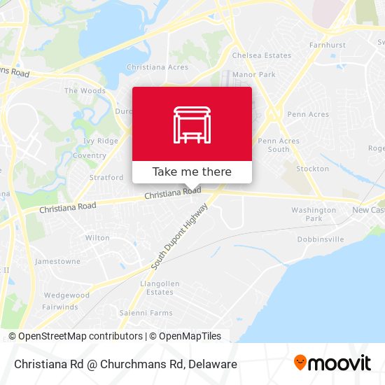 Christiana Rd @ Churchmans Rd map
