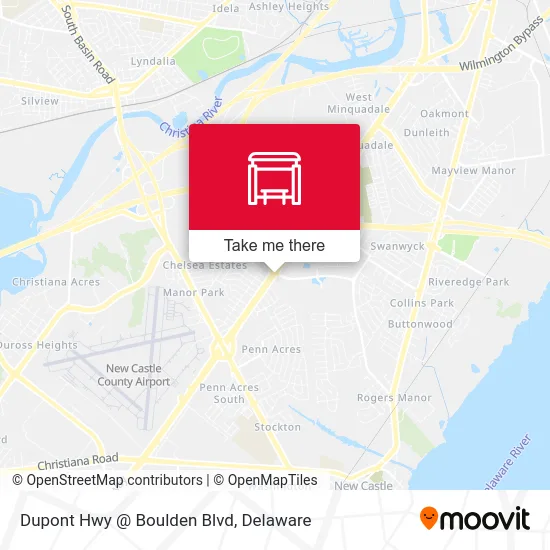 Dupont Hwy @ Boulden Blvd map