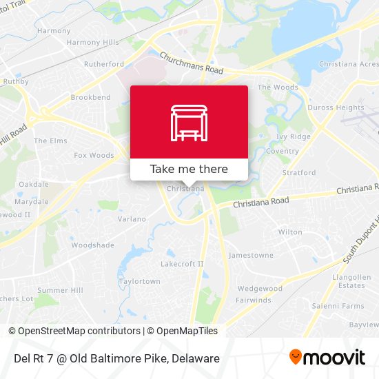 Del Rt 7 @ Old Baltimore Pike map