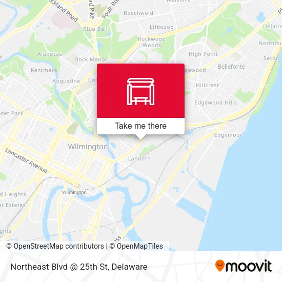 Mapa de Northeast Blvd @ 25th St