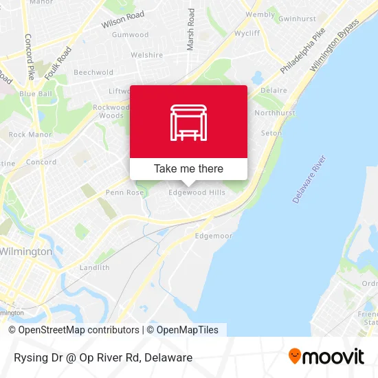 Rysing Dr @ Op River Rd map