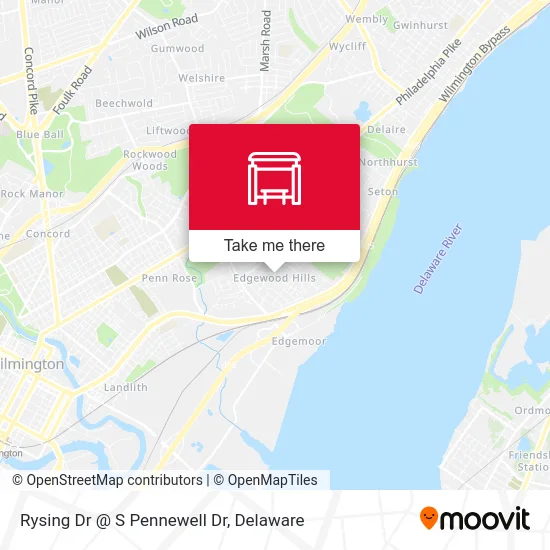 Rysing Dr @ S Pennewell Dr map