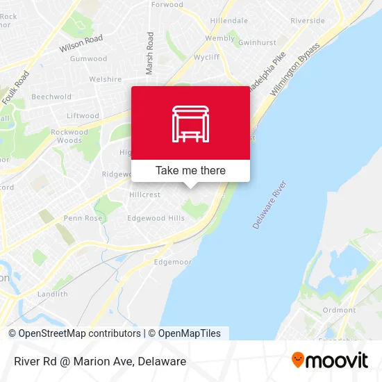 River Rd @ Marion Ave map
