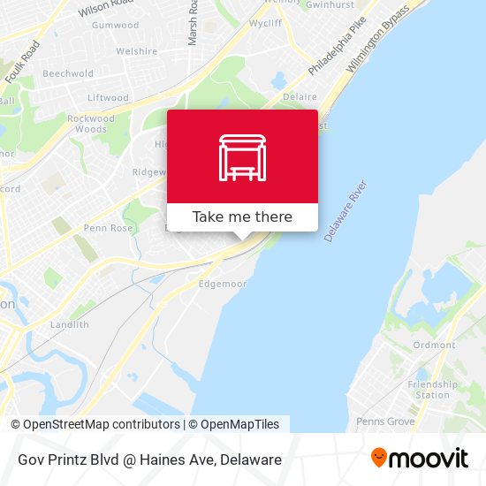 Gov Printz Blvd @ Haines Ave map
