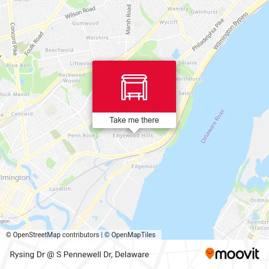 Rysing Dr @ S Pennewell Dr map