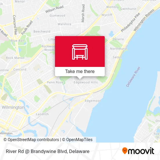 Mapa de River Rd @ Brandywine Blvd