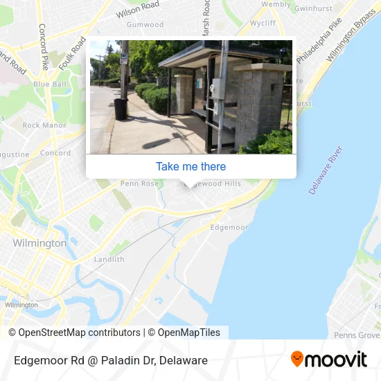 Edgemoor Rd @ Paladin Dr map