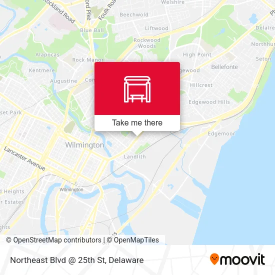 Mapa de Northeast Blvd @ 25th St