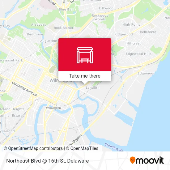 Mapa de Northeast Blvd @ 16th St