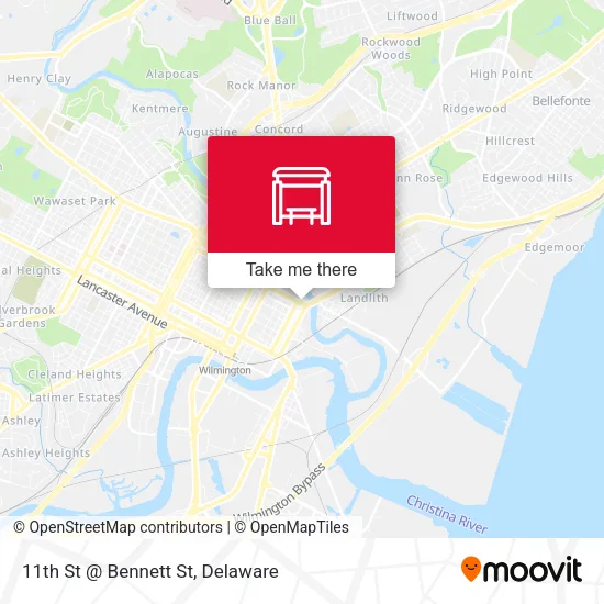 Mapa de 11th St @ Bennett St