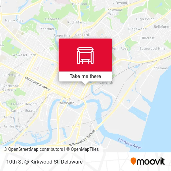 10th St @ Kirkwood St map