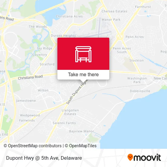 Mapa de Dupont Hwy @ 5th Ave