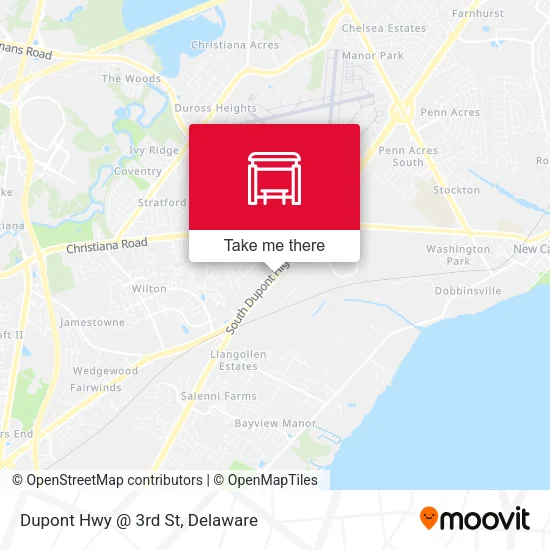 Mapa de Dupont Hwy @ 3rd St