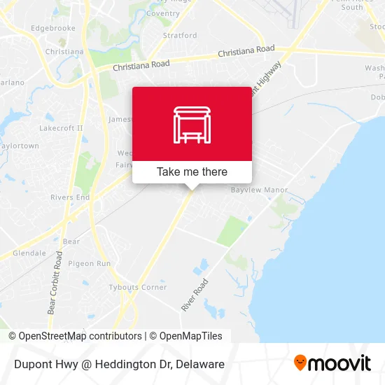 Dupont Hwy @ Heddington Dr map