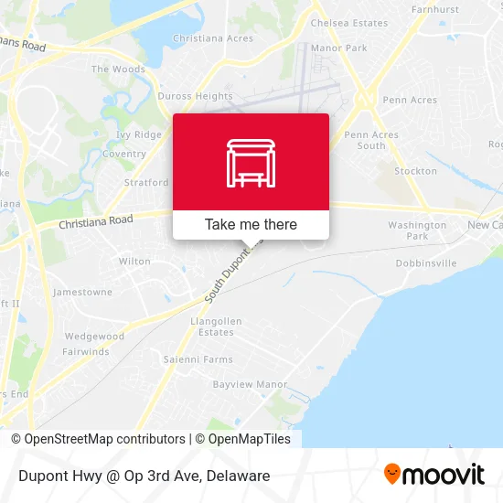 Mapa de Dupont Hwy @ Op 3rd Ave