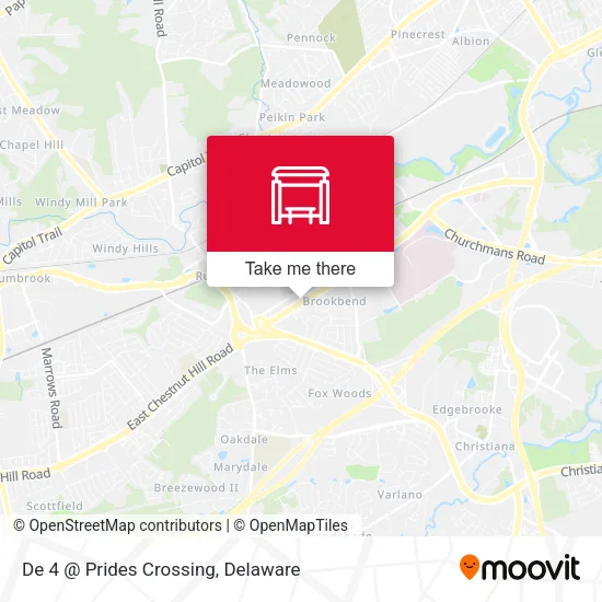 Mapa de De 4 @ Prides Crossing