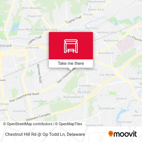 Mapa de Chestnut Hill Rd @ Op Todd Ln