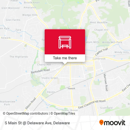 Mapa de S Main St @ Delaware Ave