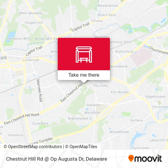 Chestnut Hill Rd @ Op Augusta Dr map