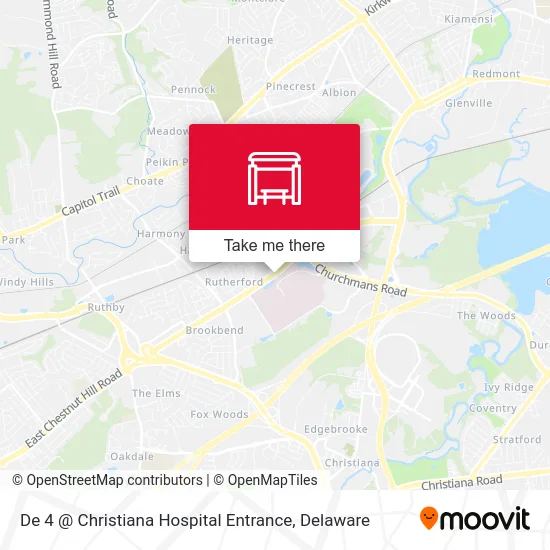 De 4 @ Christiana Hospital Entrance map