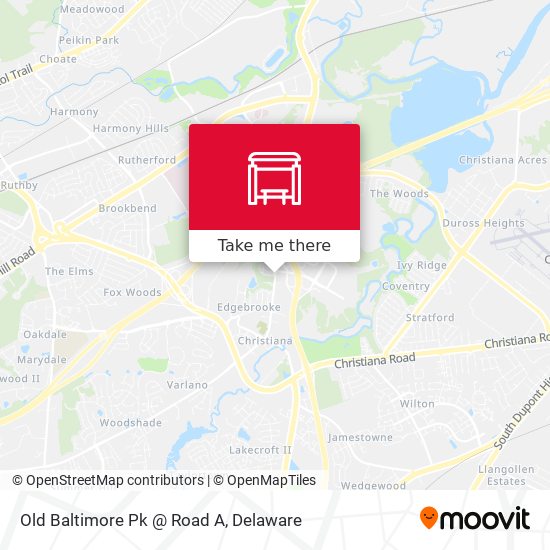 Old Baltimore Pk @ Road A map