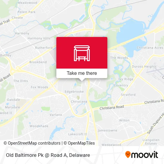 Mapa de Old Baltimore Pk @ Road A