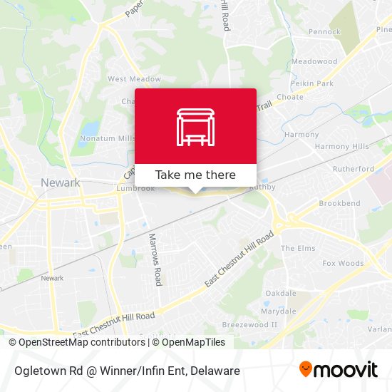 Mapa de Ogletown Rd @ Winner/Infin Ent
