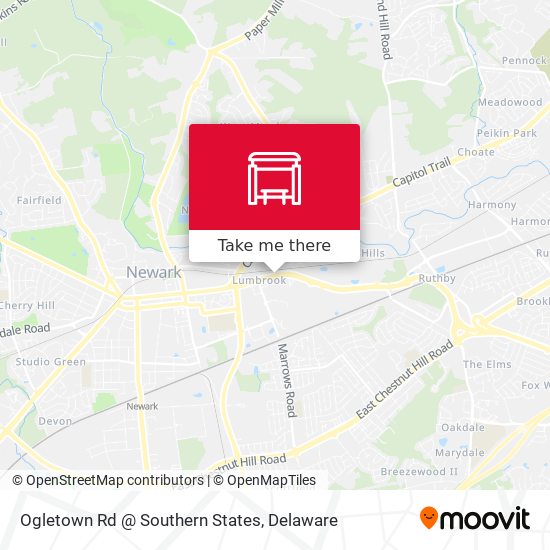 Mapa de Ogletown Rd @ Southern States