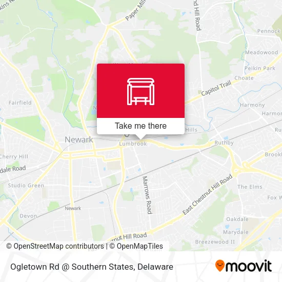 Mapa de Ogletown Rd @ Southern States