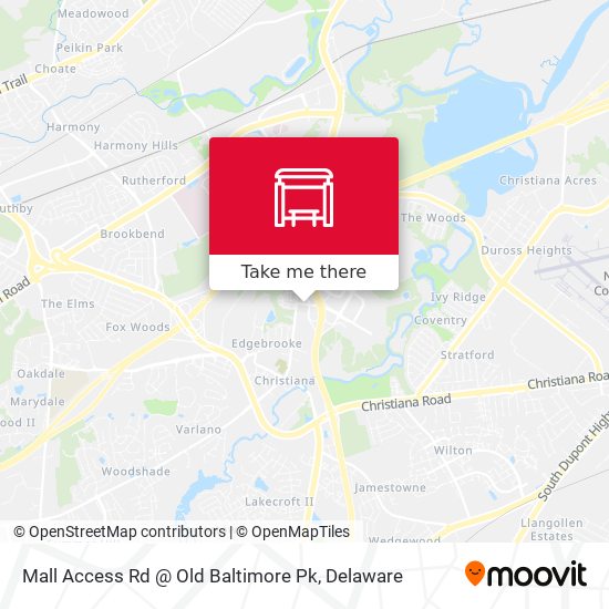 Mall Access Rd @ Old Baltimore Pk map