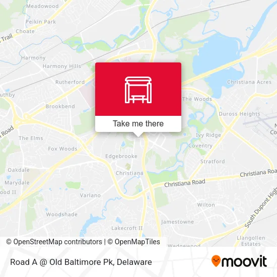 Mapa de Road A @ Old Baltimore Pk