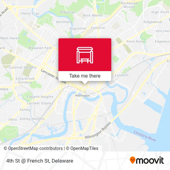 4th St @ French St map