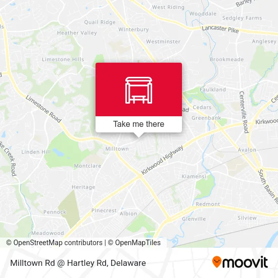 Mapa de Milltown Rd @ Hartley Rd