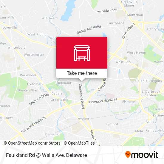 Mapa de Faulkland Rd @ Walls Ave