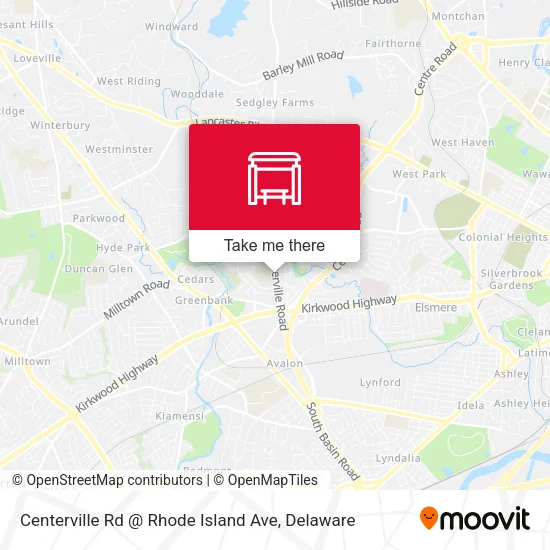 Mapa de Centerville Rd @ Rhode Island Ave