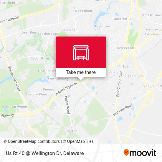 Mapa de Us Rt 40 @ Wellington Dr