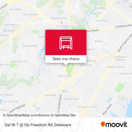 Mapa de Del Rt 7 @ Op Freedom Rd