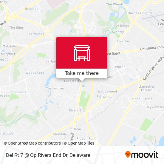 Del Rt 7 @ Op Rivers End Dr map