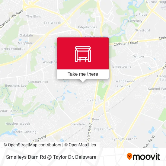 Smalleys Dam Rd @ Taylor Dr map